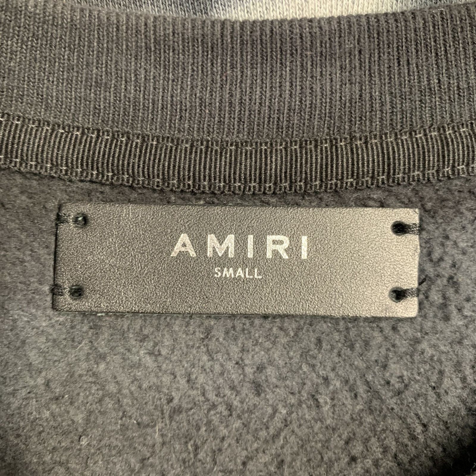 Amiri Grey Black Tie Dye Glitter Applique Cotton Sweatshirt Size US S / EU 44-46 / 1 - 8 Thumbnail