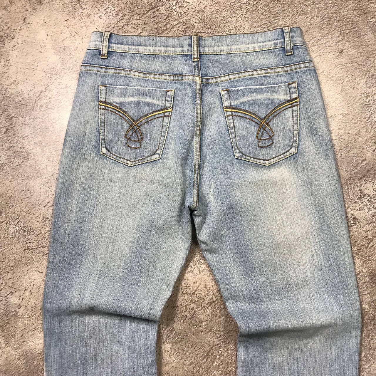 Vintage Vintage Y2K Baggy Distressed Jeans Light Wash Grunge Logo 31 Size 31" - 4 Thumbnail