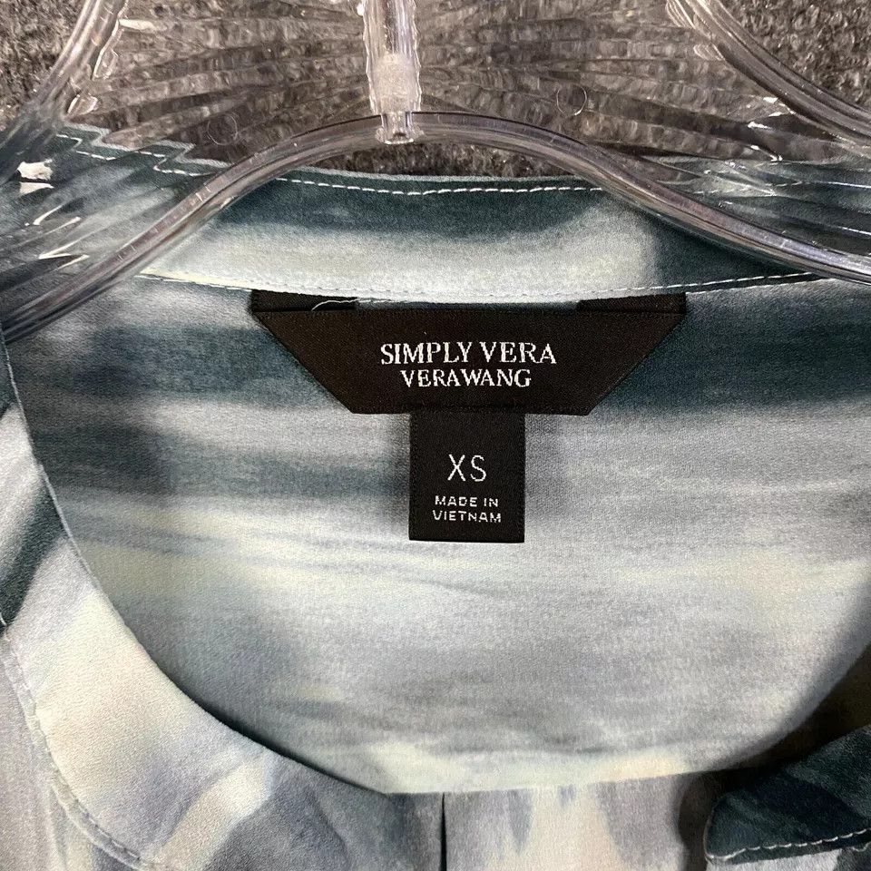 Other Simply Vera Vera Wang Blouse Women's XS Pullover Long Sleeve Size XS / US 0-2 / IT 36-38 - 2 Thumbnail