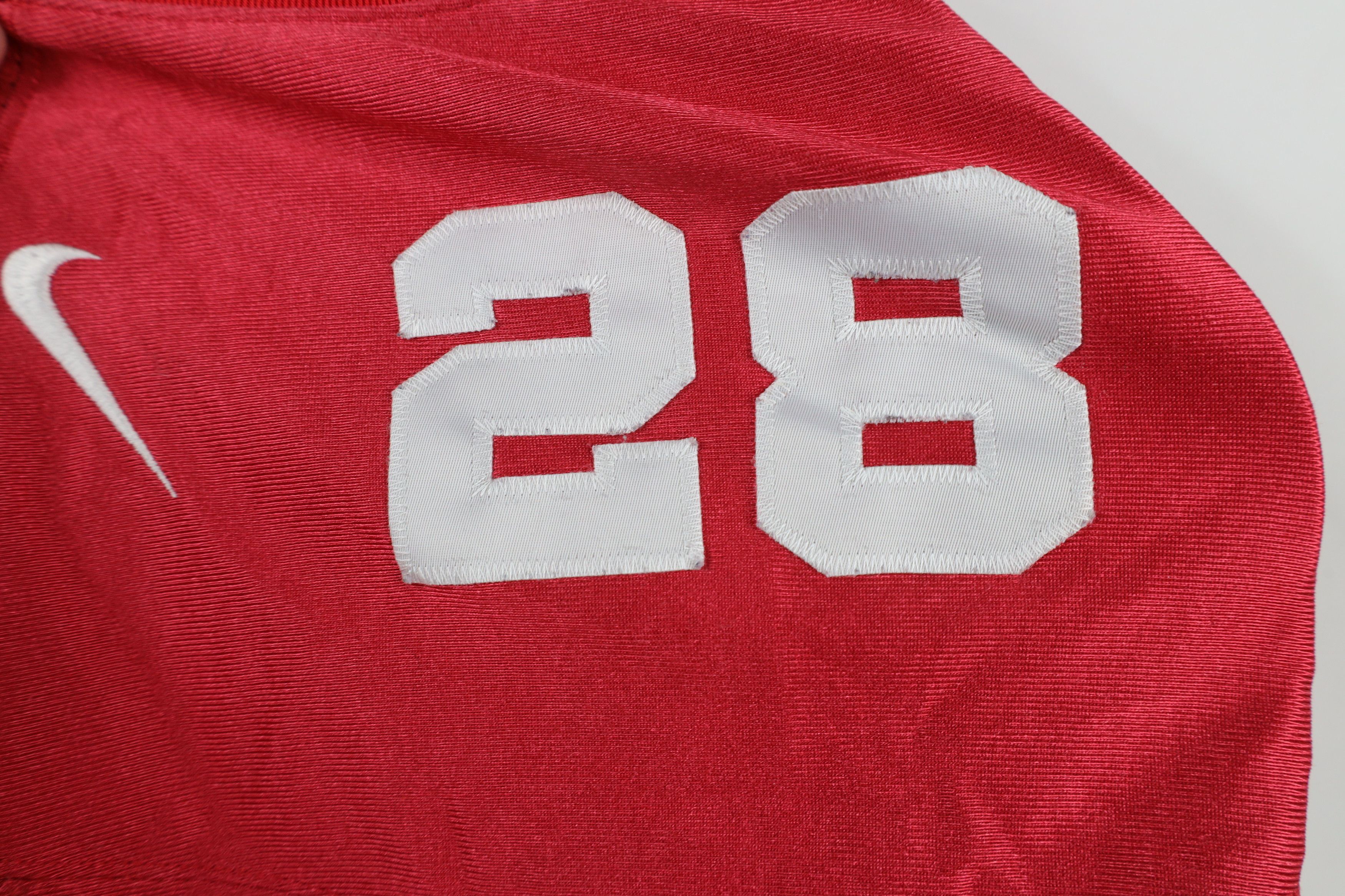 Nike × Vintage Vintage Nike Ohio State University Football Jersey Red #28 Size US L / EU 52-54 / 3 - 8 Thumbnail