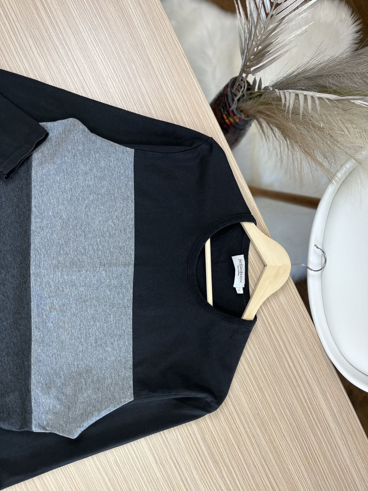 Vintage × Yves Saint Laurent Yves Saint Laurent YSL long sleeve t-shirt Size US L / EU 52-54 / 3 - 3 Thumbnail