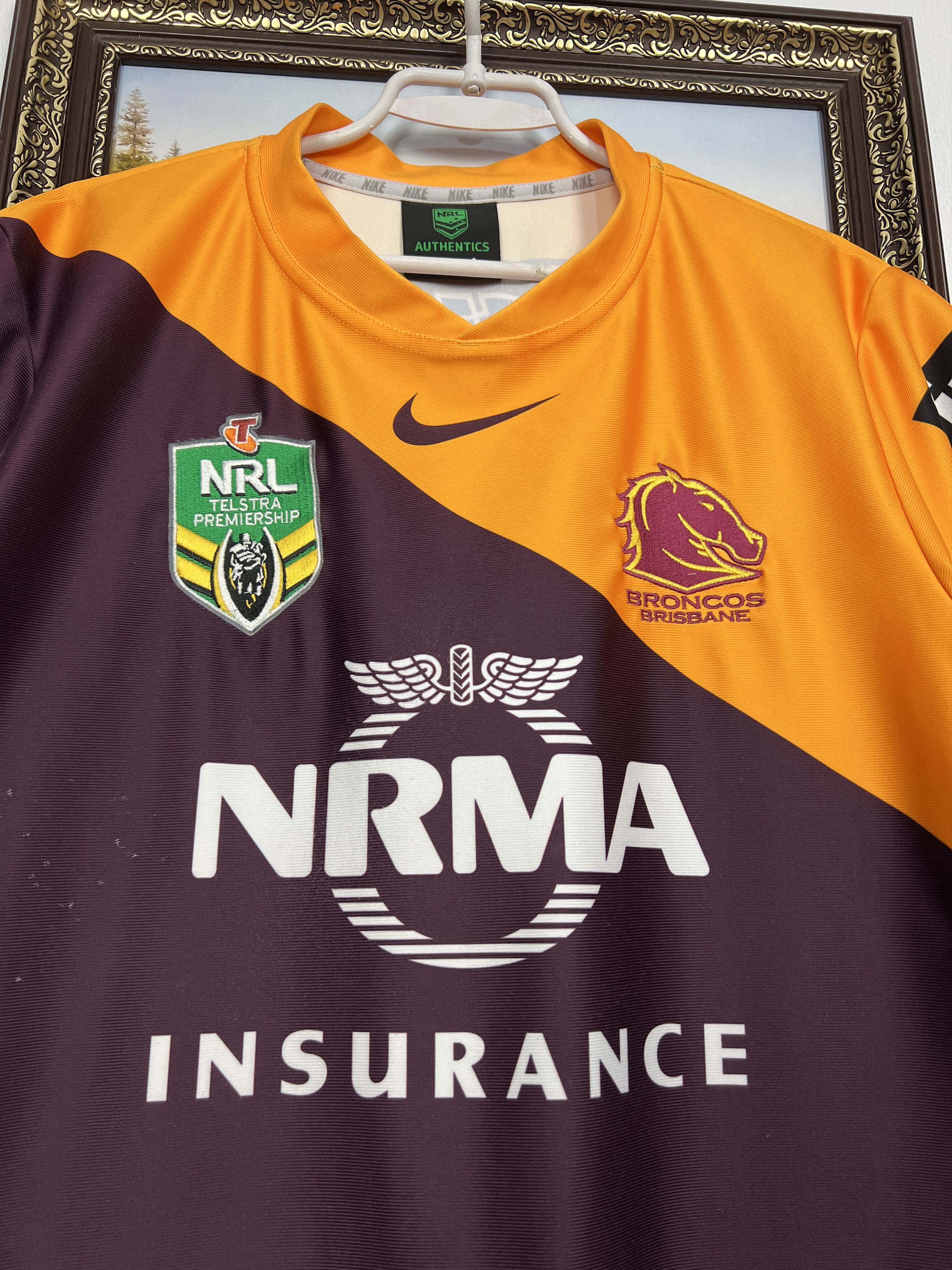Nike Broncos Brisbane Rugby Home 2004 Shirt Jersey NRL Rare Size US M / EU 48-50 / 2 - 3 Thumbnail