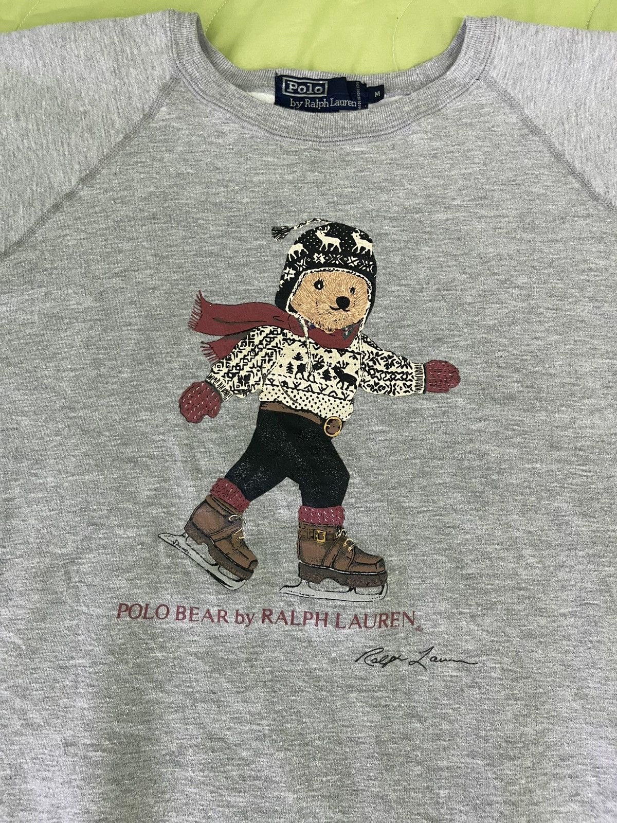 Polo Ralph Lauren Vintage Polo Bear Ice Skating by Ralph Lauren Sweatshirt Size US M / EU 48-50 / 2 - 6 Thumbnail