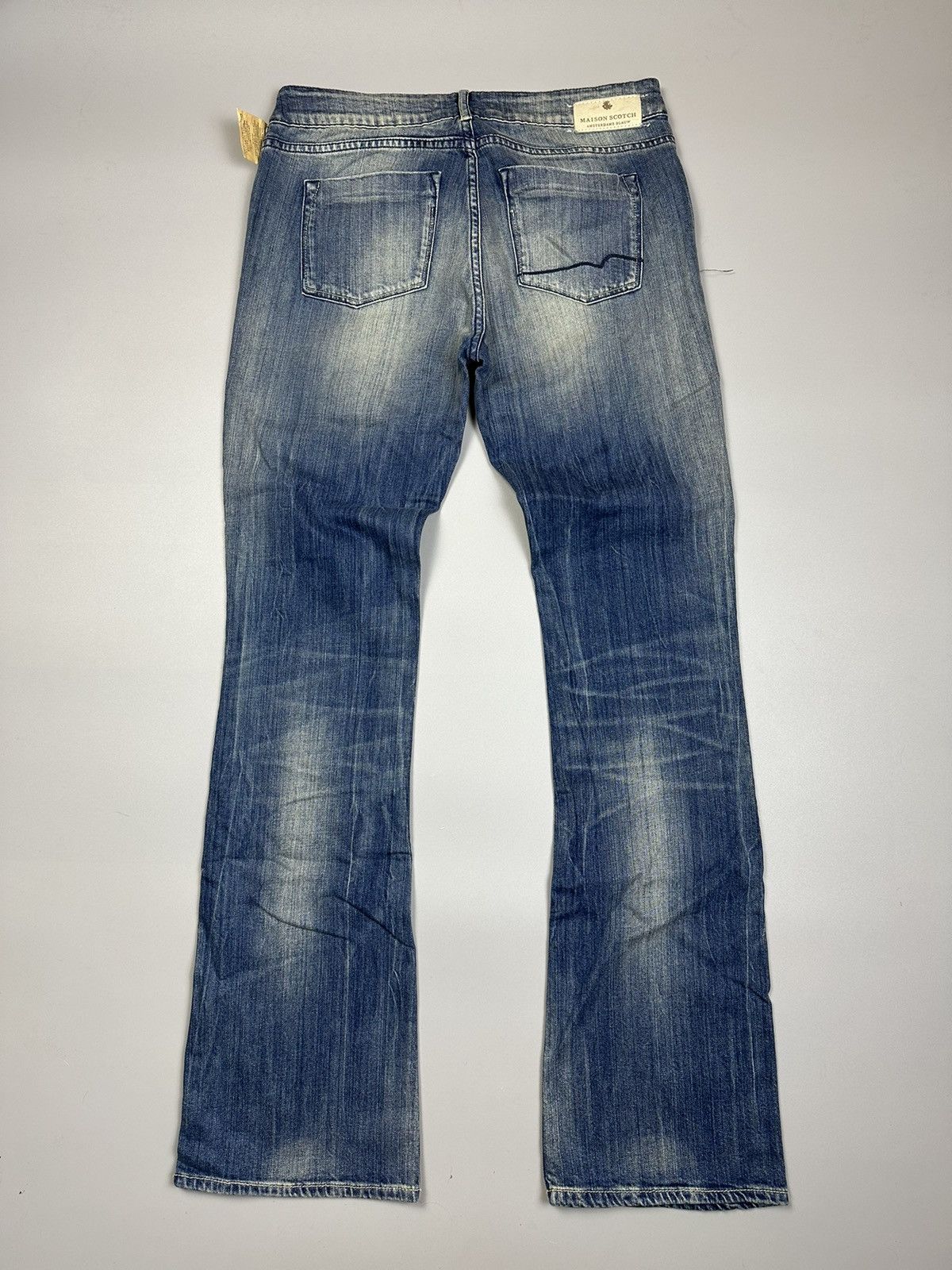 Scotch & Soda × Vintage Bootcut Blue faded jean by Maison Scotch Size 32" / US 10 / IT 46 - 9 Thumbnail