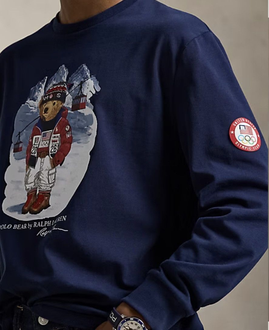Polo Ralph Lauren Polo Ralph Lauren Team USA Polo Bear T-Shirt Navy size M Size US M / EU 48-50 / 2 - 6 Thumbnail