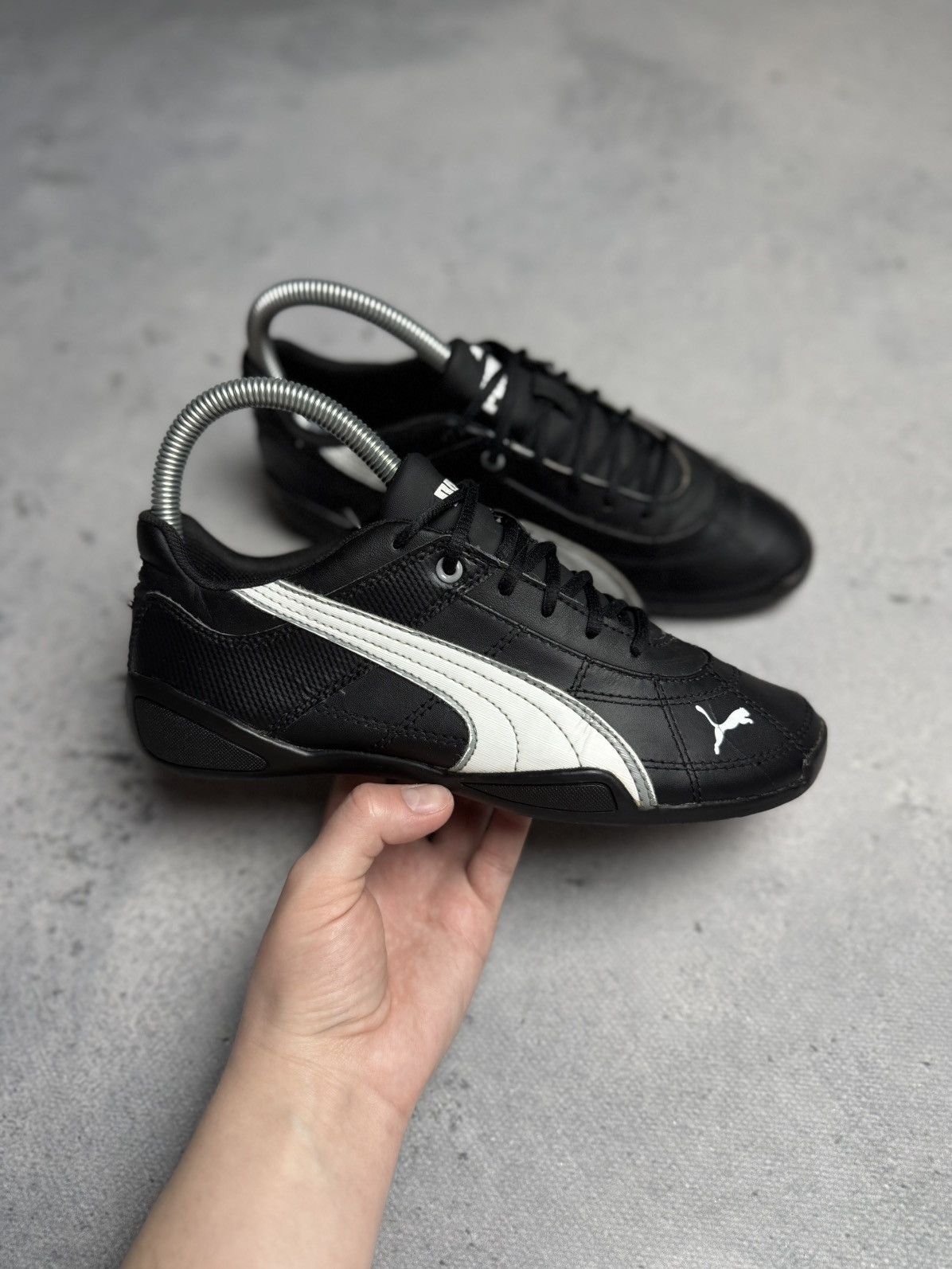 Puma Vintage Puma Speedcat Leather Y2K Black/White Sneakers Size US 5.5 / IT 35.5 - 8 Thumbnail