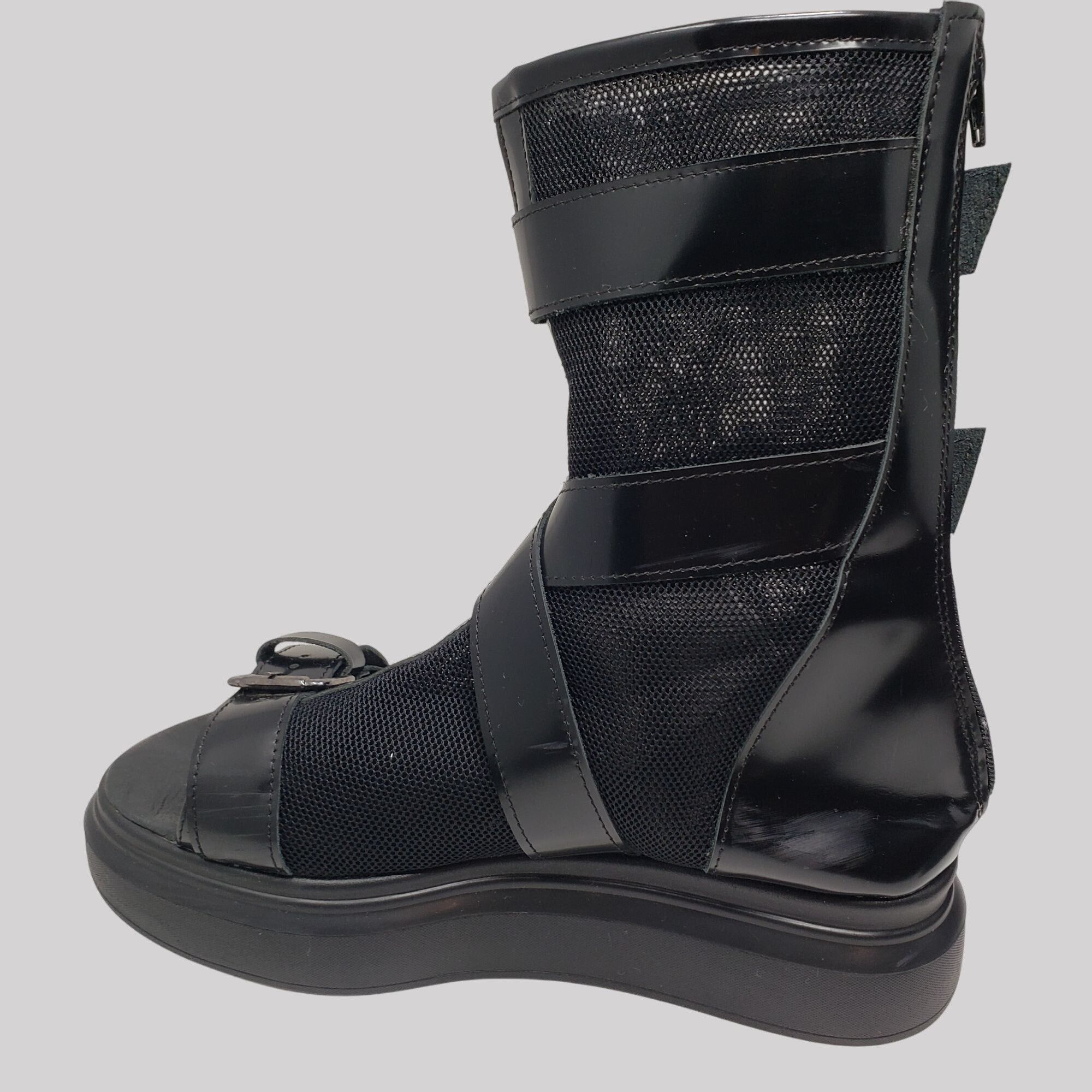 Other Adrenaline Black genuine leather summer boots/woman 41 / 27 Size US 10 / IT 40 - 13 Thumbnail