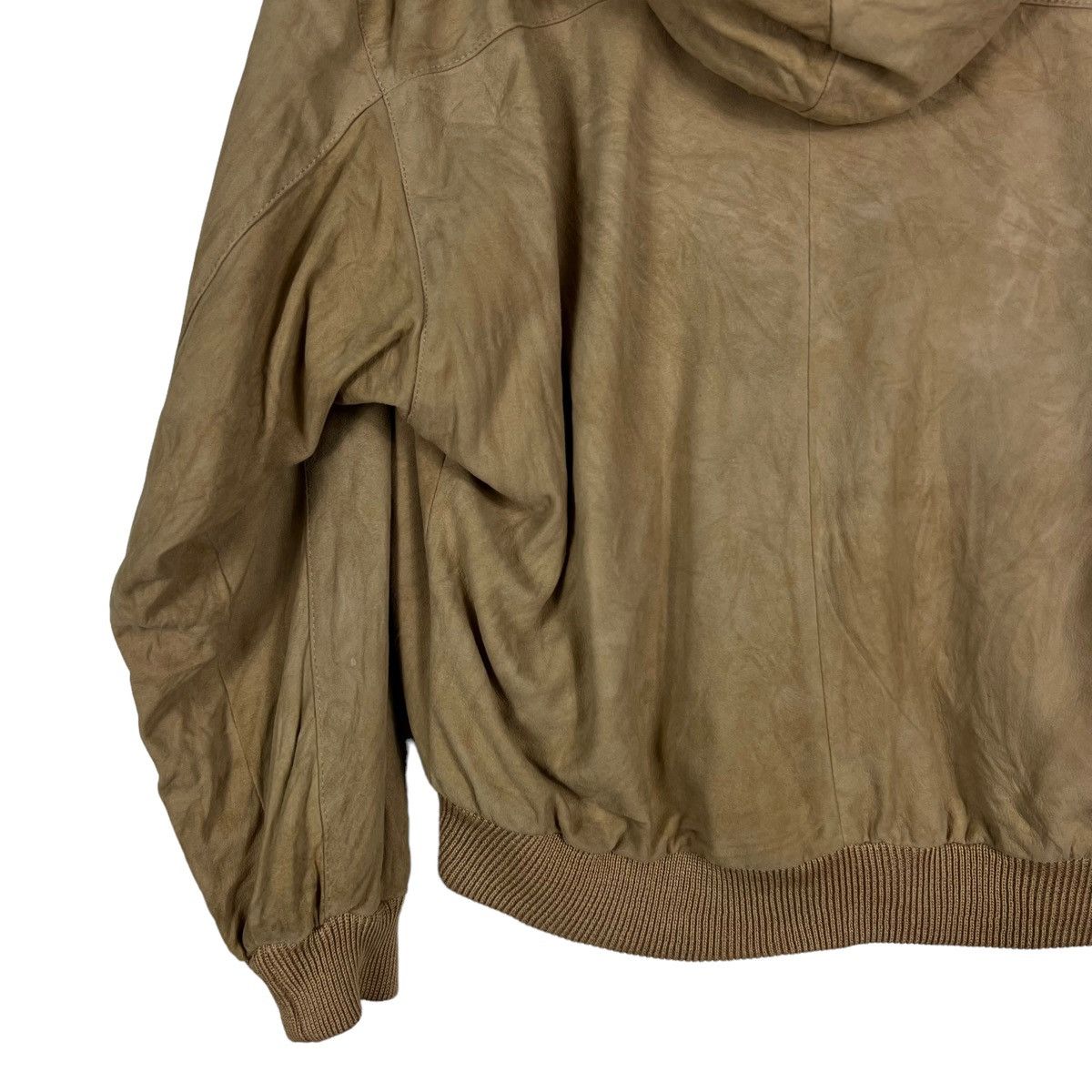 Gucci VINTAGE DEER LEATHER BOMBER JACKET GUCCI RARE LINING DESIGN Size M / US 6-8 / IT 42-44 - 12 Thumbnail