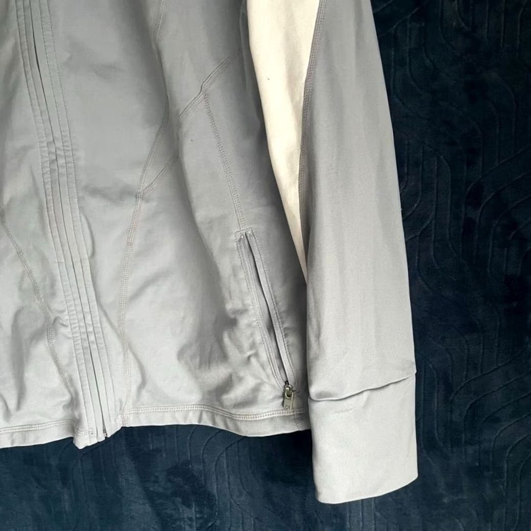 Gap GAP Fit Active Performance Zip Up Sweater Gray White Womens Size XL Size XL / US 12-14 / IT 48-50 - 2 Thumbnail