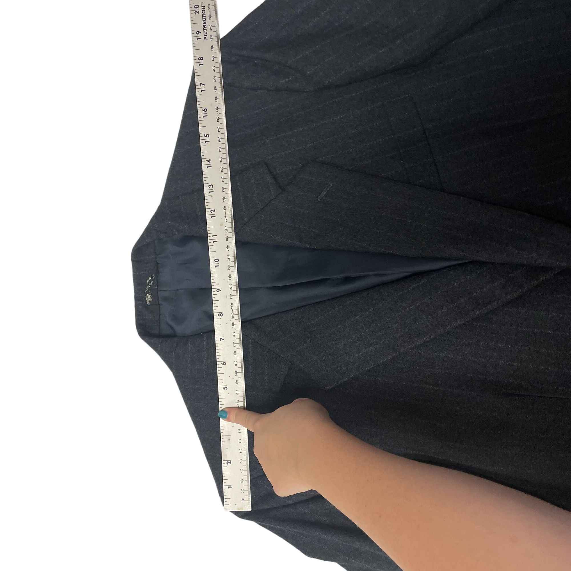 Other Vtg Stuart Edward Charcoal Black Sport Coat MOD Jacket Size 40L - 7 Thumbnail