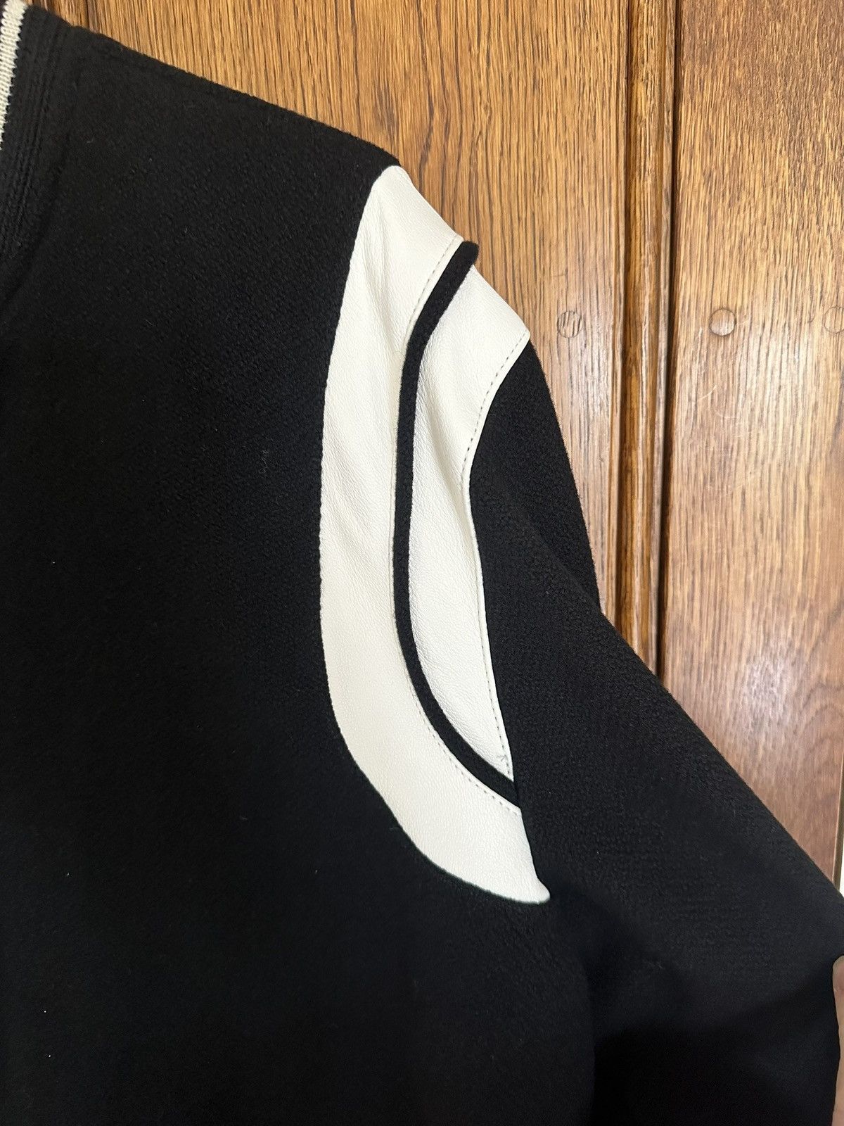 Saint Laurent Paris SS15 Saint Laurent classic black white teddy jacket 52 BNWT Size US L / EU 52-54 / 3 - 18 Thumbnail