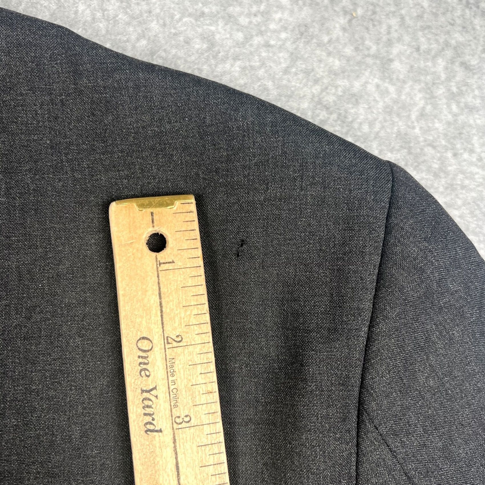 J.Crew J.CREW Aldridge Loro Piana Wool Sport Coat Blazer 44L Mens Grey Suit Jacket READ Size 44R - 5 Thumbnail