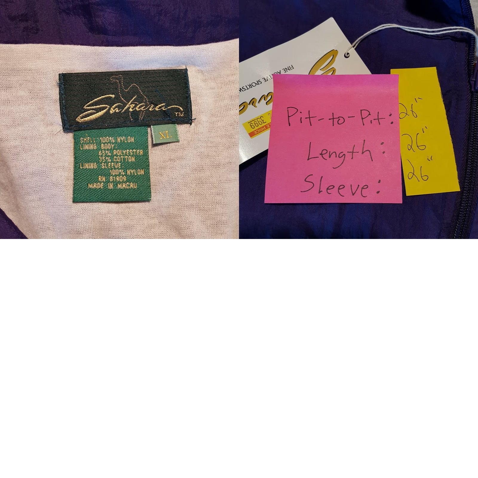 Etro VINTAGE Sahara Purple Windbreaker Men XL Full Zip Retro Track Jacket NOS Size US XL / EU 56 / 4 - 8 Thumbnail