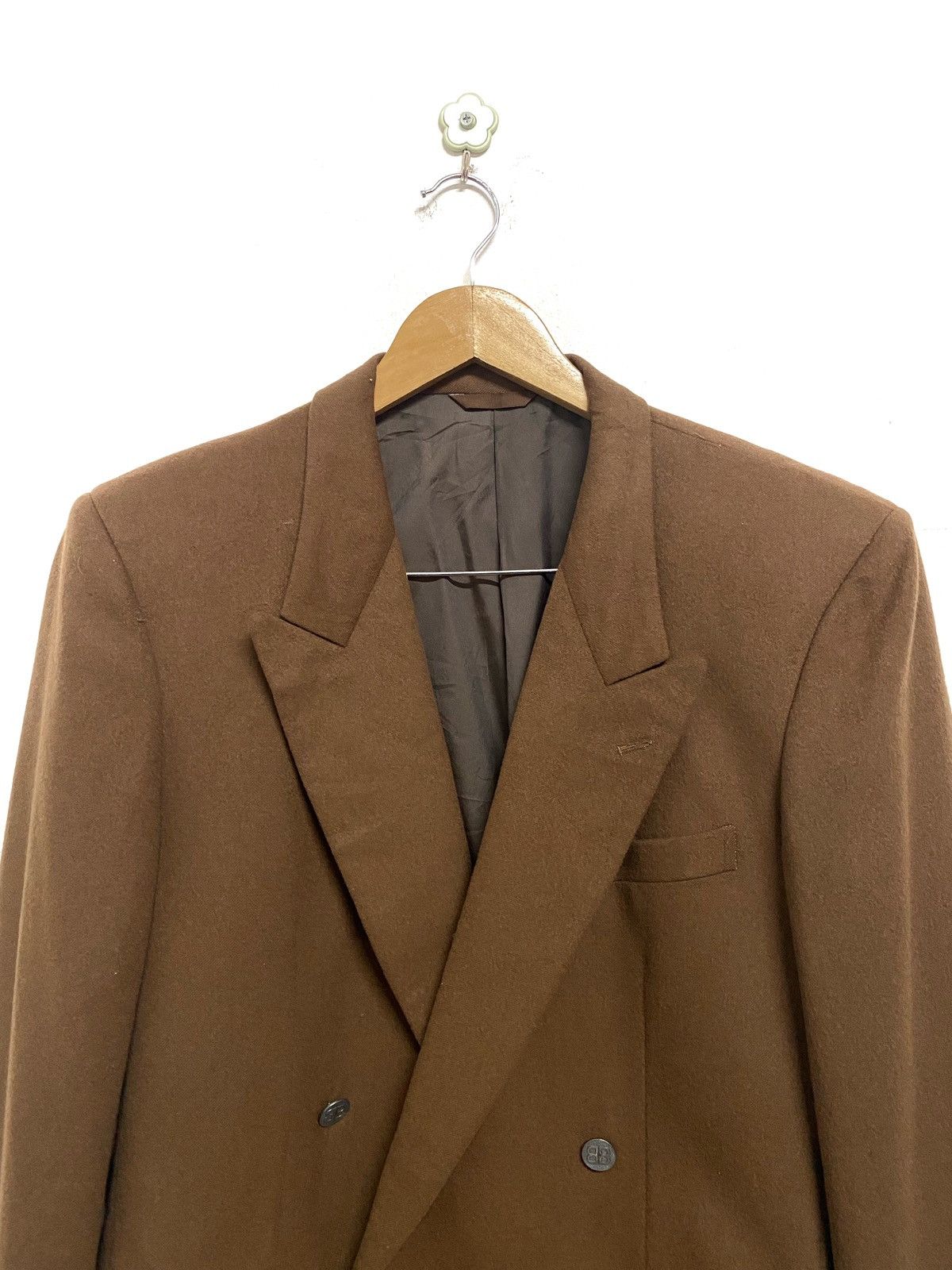 Balenciaga × Vintage Vintage Balenciaga Cashmere Blazer Suit Jacket Size US M / EU 48-50 / 2 - 2 Thumbnail
