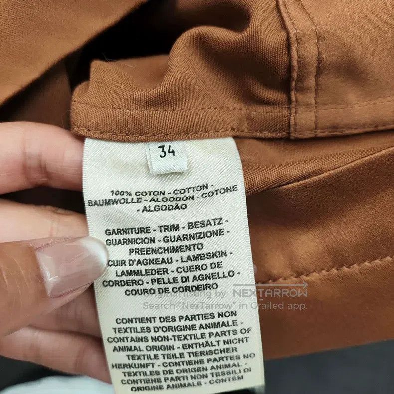 Hermes Hermes Leather and Cotton Blend Coat Size XXS / US 00 / IT 34 - 5 Thumbnail