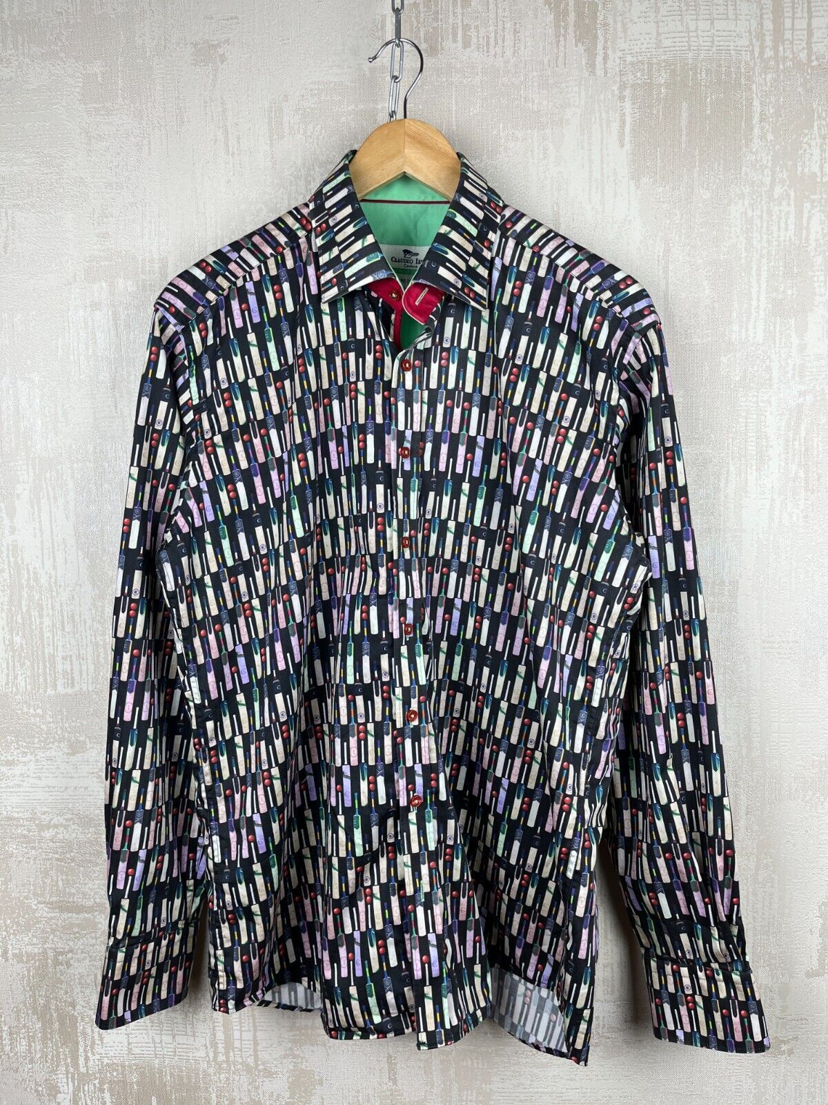 Other Claudio Lugli Cricket Ball Bet Print Long Sleeve Shirt Size US L / EU 52-54 / 3 - 3 Thumbnail