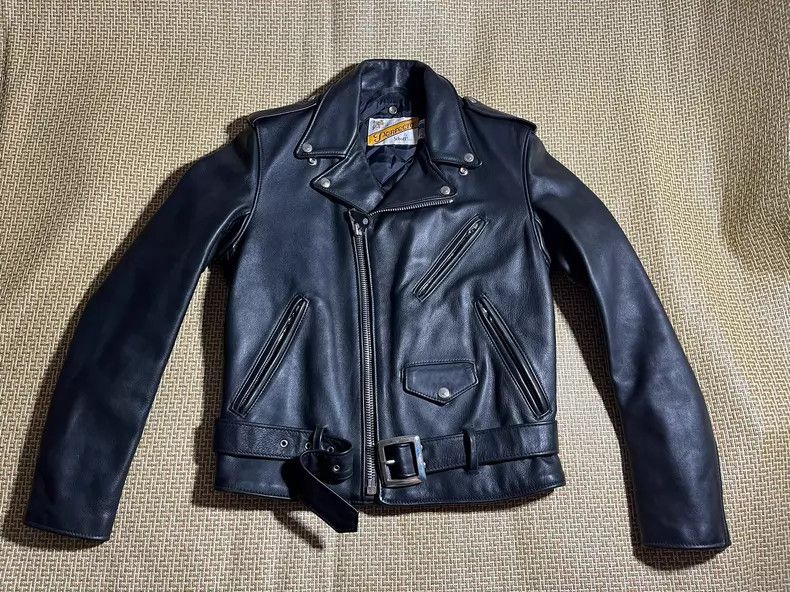 Schott Schott 118 cable-stayed leather jacket Size US S / EU 44-46 / 1 - 2 Thumbnail