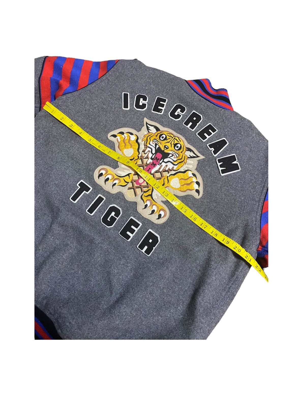 Billionaire Boys Club BBC Ice Cream OG Wool Varsity Jacket Gray Size US S / EU 44-46 / 1 - 4 Thumbnail