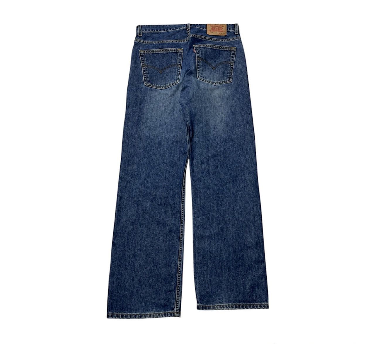 Levi's × Vintage Vintage Levi’s 523 dark washed distressed denim jeans pants Size US 34 / EU 50 - 2 Thumbnail