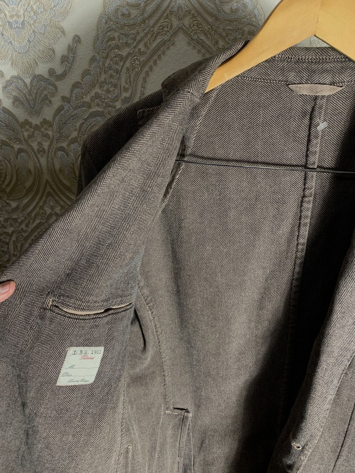 L.B.M. 1911 VINTAGE L.B.M 1911 LIMITED EDITION WOOL DESIGNER CASUAL 90s Size 54R - 4 Thumbnail