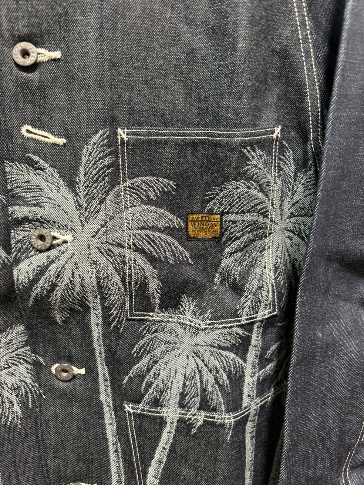 Kapital 12oz PALM TREE Jacquard Denim CACTUS Coverall Size US M / EU 48-50 / 2 - 4 Thumbnail