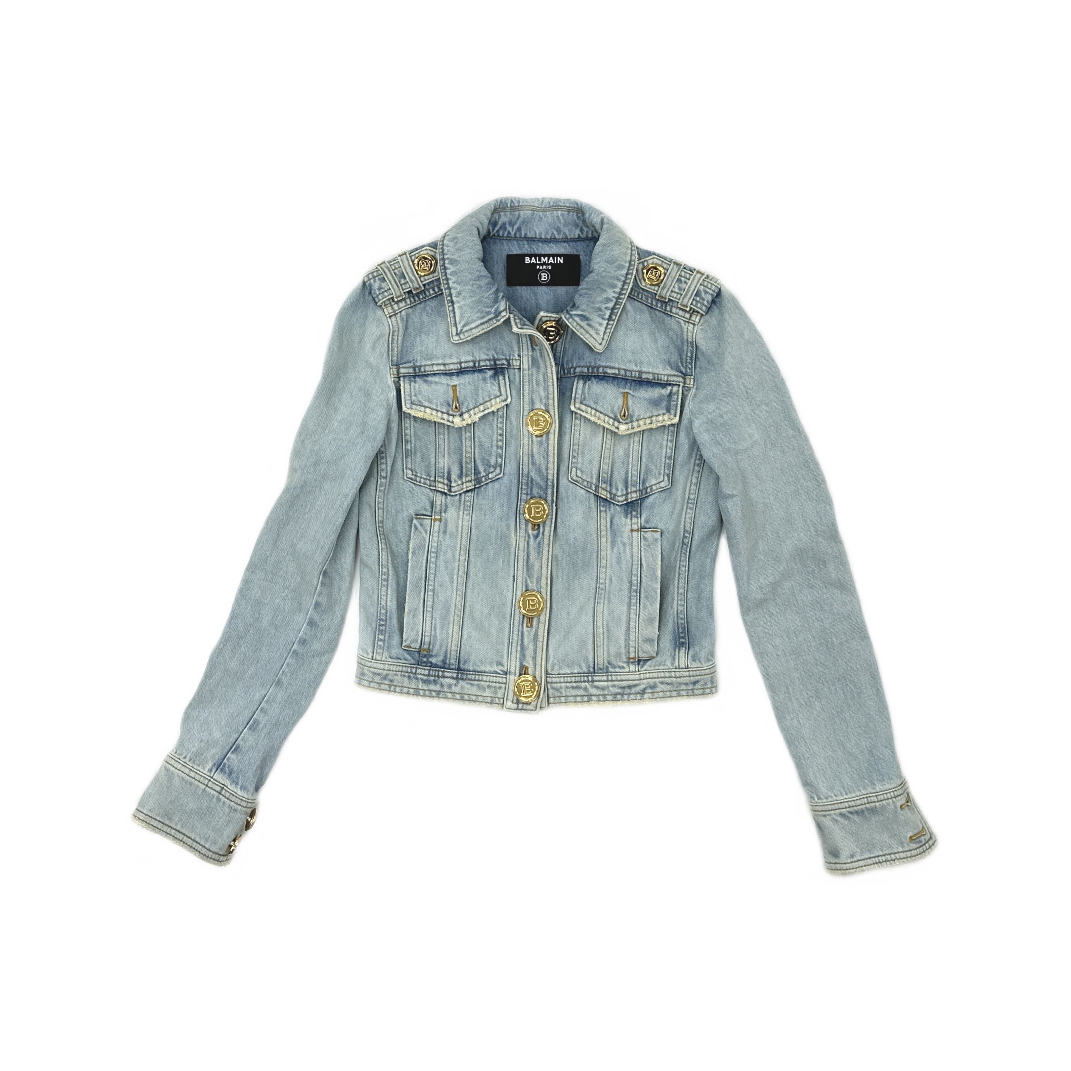 Balmain Balmain Denim Jacket Blue Size 34 Size XS / US 0-2 / IT 36-38 - 1 Thumbnail