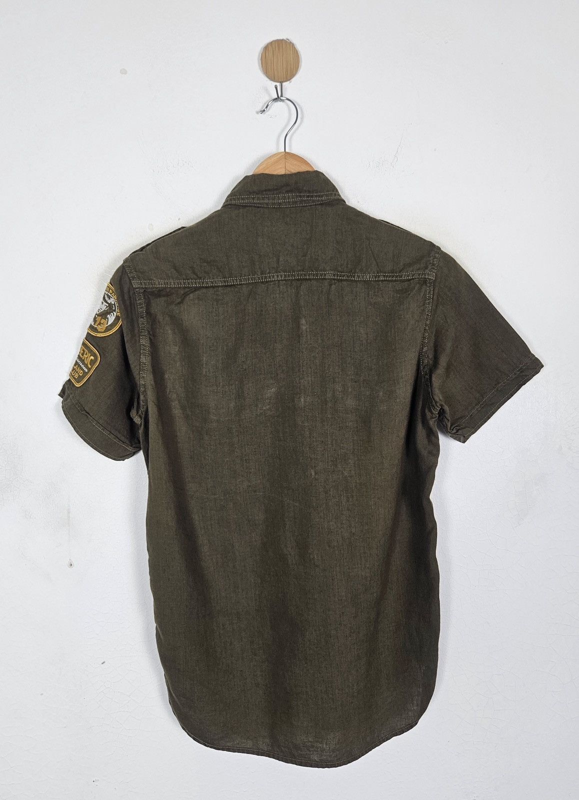 Hysteric Glamour Hysteric Glamour Flanders Linen Vip Crew patch Shirt Size US S / EU 44-46 / 1 - 2 Thumbnail