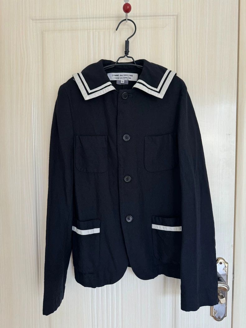Comme des Garcons Comme des Garcons Navy collar coat Size XS / US 0-2 / IT 36-38 - 4 Thumbnail