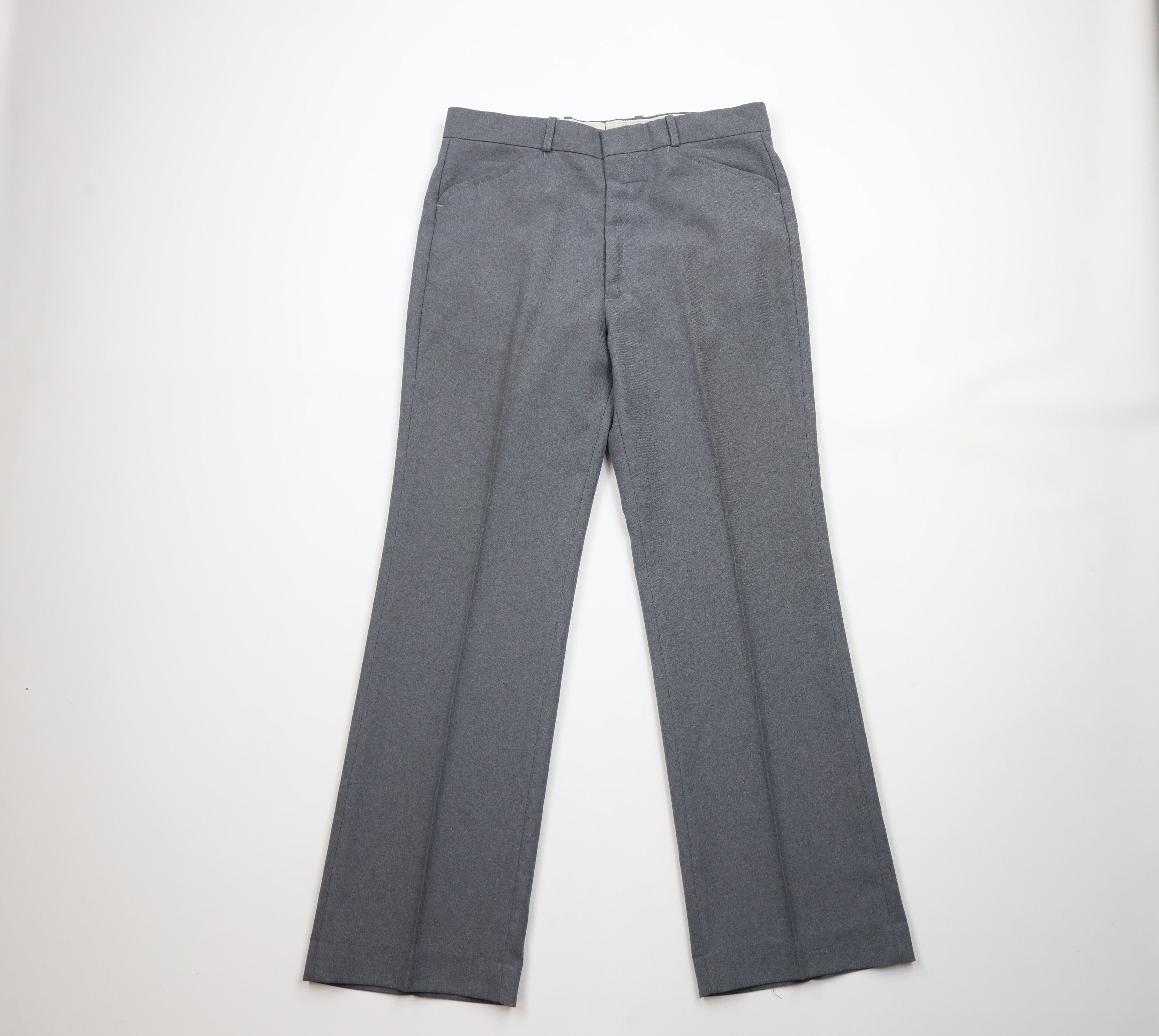 Vintage Vintage 70s Streetwear Bell Bottoms Chino Pants Gray USA Size US 32 / EU 48 - 1 Thumbnail