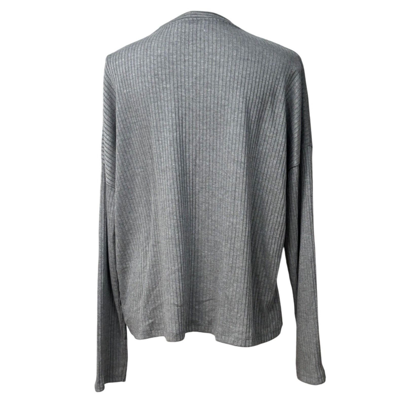 Other Tinsel Long Sleeve V-neck, Button Front Ribbed Cardigan Top Size ONE SIZE - 4 Thumbnail