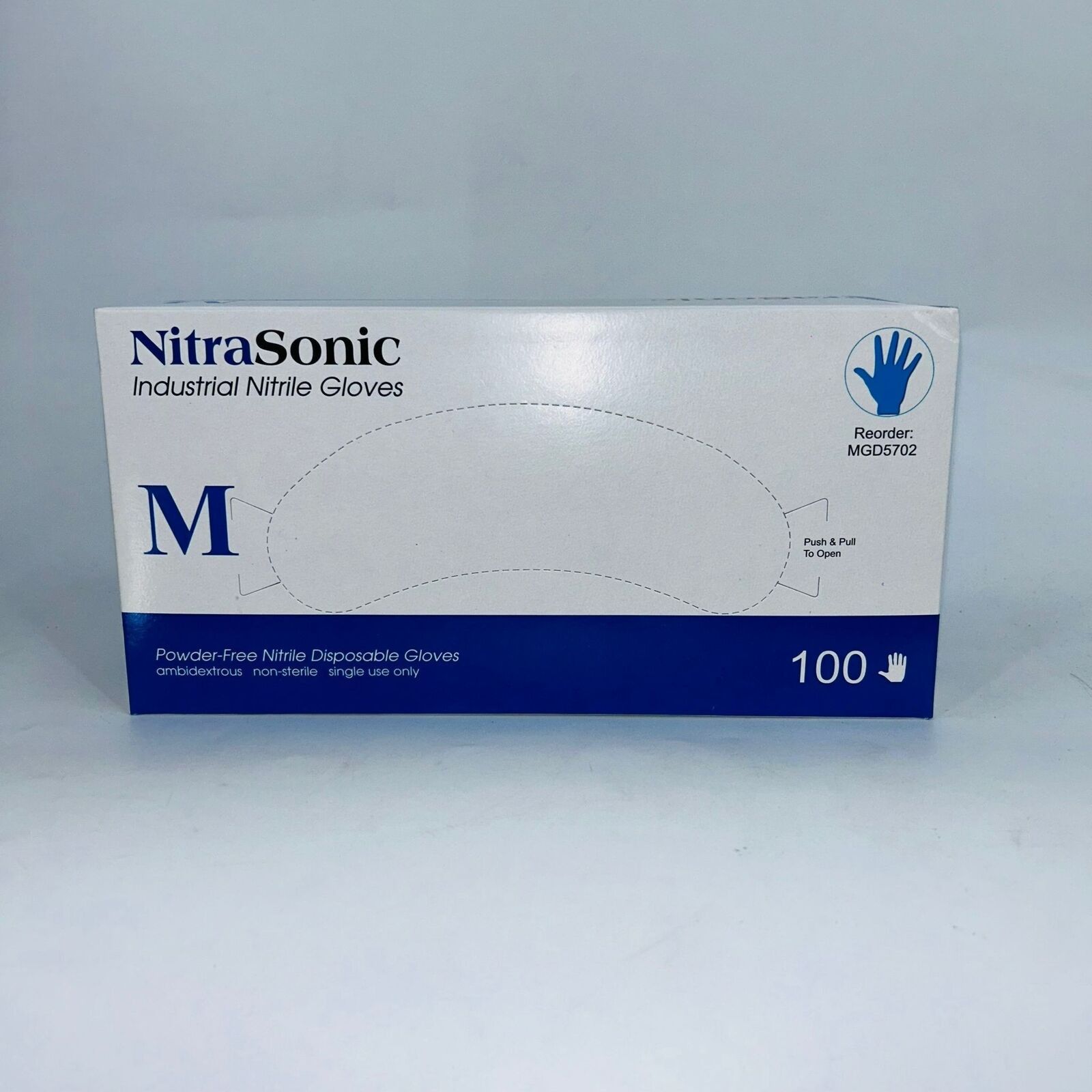 Body Glove UNISEX NITRASONIC POWDER-FREE SIZE MEDIUM NITRILE GLOVES Size ONE SIZE - 2 Thumbnail