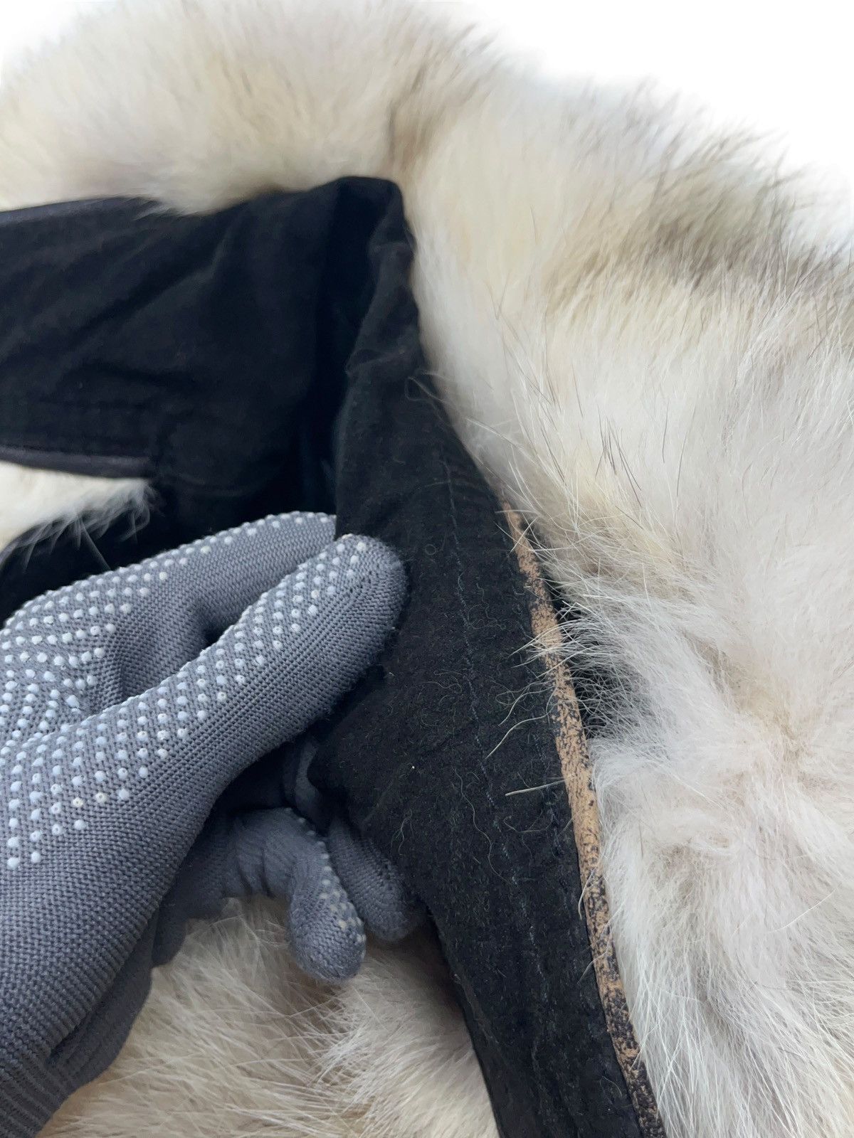 Gianfranco Ferre × Vintage Vintage Gianfranco Ferre Leather Coat with Coyote Fur 90s Size XS / US 0-2 / IT 36-38 - 11 Thumbnail
