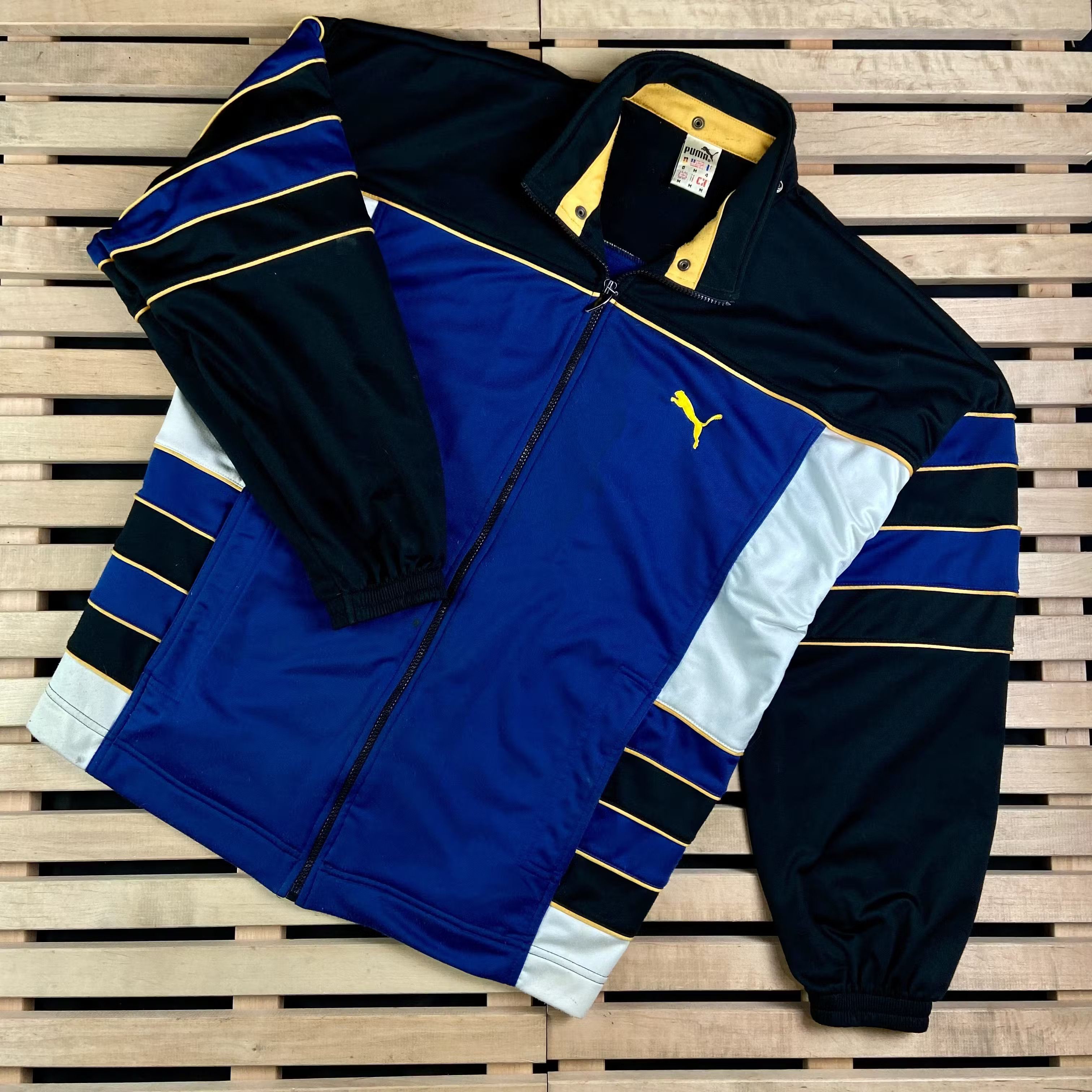 Puma × Vintage Mens Bomber Jacket Puma Vintage Size M Size US M / EU 48-50 / 2 - 1 Thumbnail