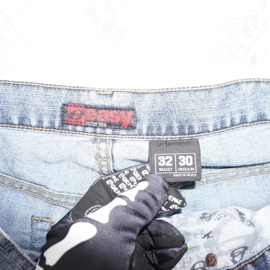Anchor Blue 32 - Vintage Y2K anchor blue easy fit 00s skate baggy pants Size US 32 / EU 48 - 3 Thumbnail
