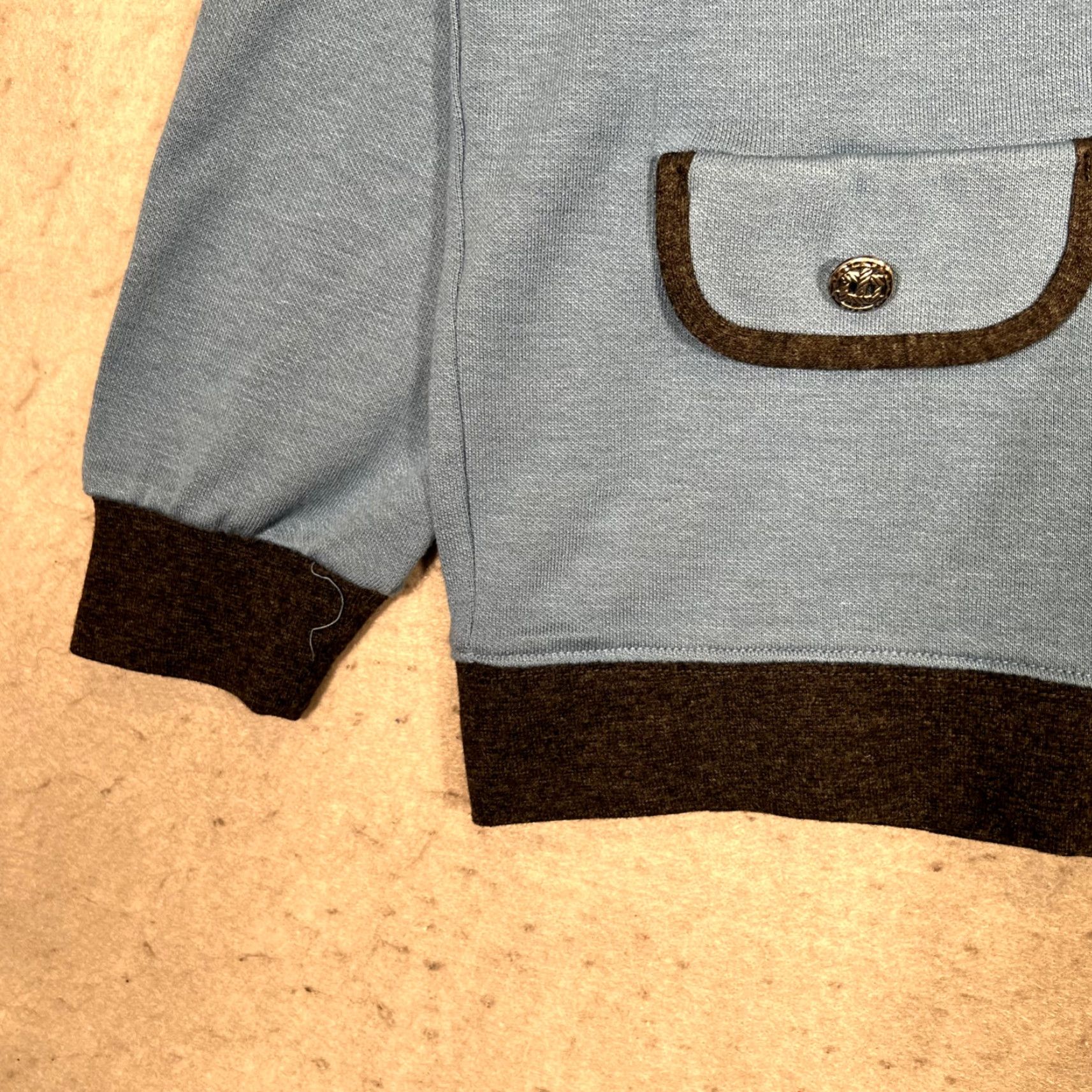 Vintage VINTAGE Cathy Daniels Button Collared Sweater Womens M Blue Black Pockets Size M / US 6-8 / IT 42-44 - 5 Thumbnail