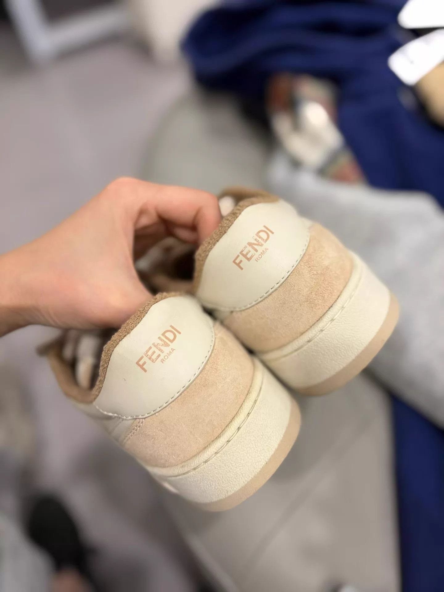 Fendi Fendi Match milk tea sneakers women's 38 98 new Size US 7.5 / IT 37.5 - 4 Thumbnail