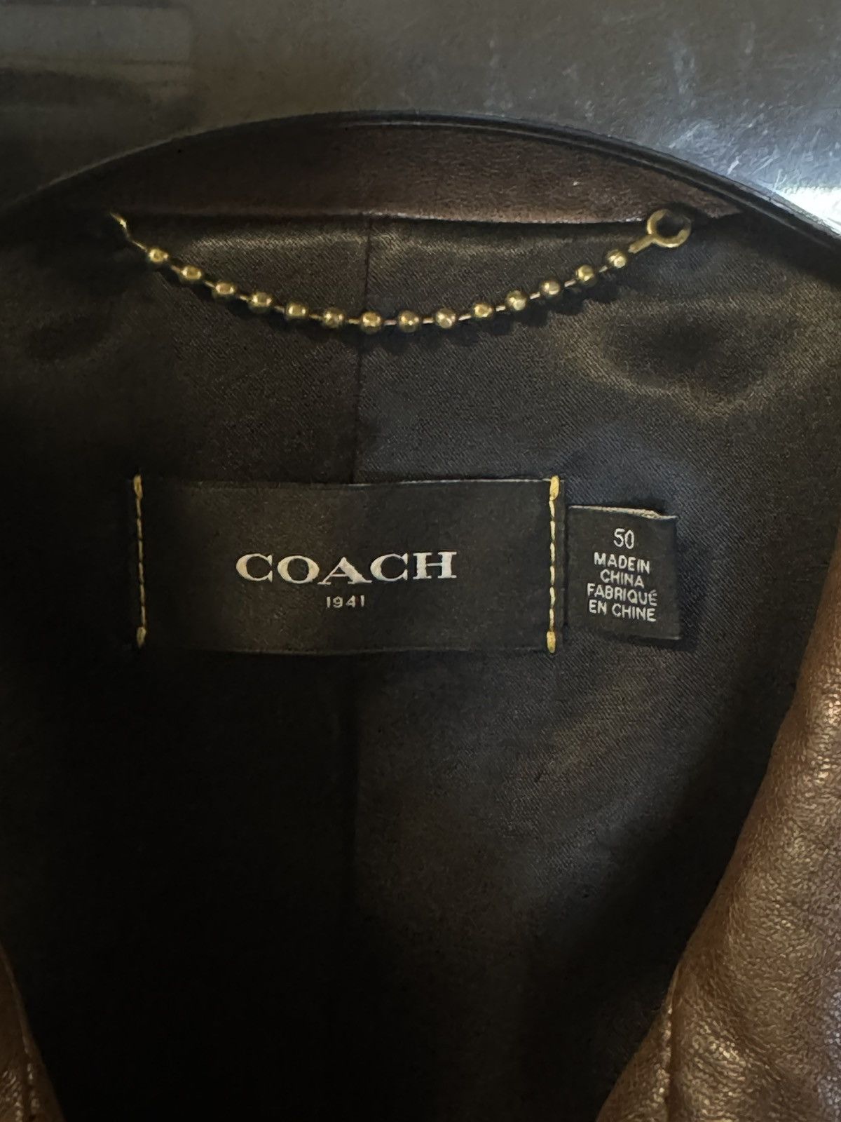 Coach Coach Leather Jacket Size US M / EU 48-50 / 2 - 3 Thumbnail