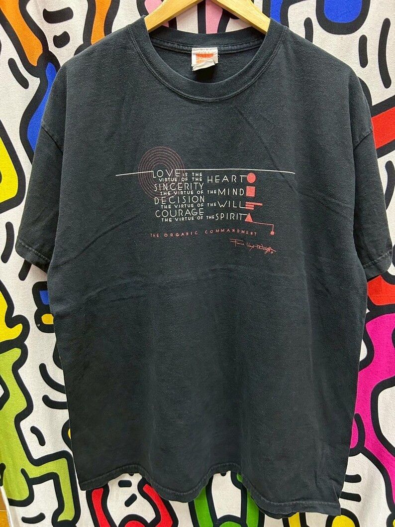 Vintage Vintage 2000s Frank Lloyd Wright Art tshirt size XL Size US XL / EU 56 / 4 - 2 Thumbnail