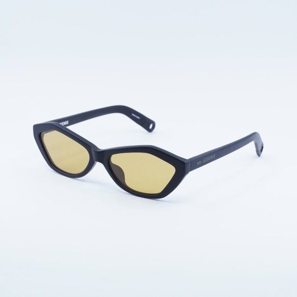Jacquemus Jacquemus BAMBINO JAC/42 C6 Sunglasses Shiny Black Cat Eye Size ONE SIZE - 1 Thumbnail