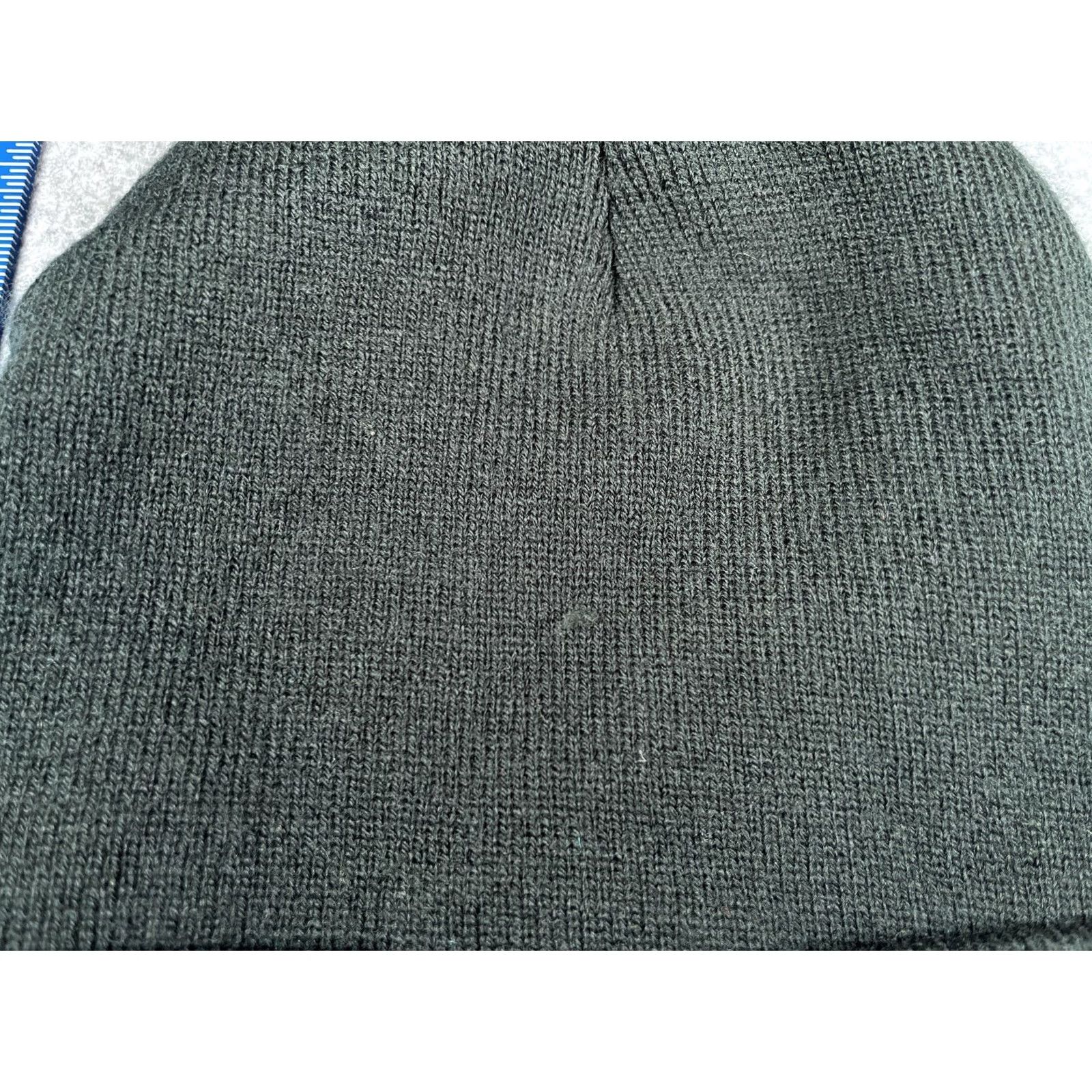 Port & Company Port & Company Beanie Mens One Size Black Lined Thermal Insulated Knit Wool Wirenut Home Services Embroidered Fold-Up Cuff Hat Size ONE SIZE - 3 Thumbnail