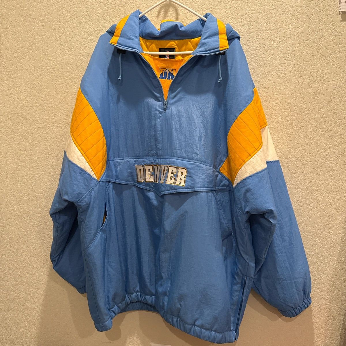 Adidas Vintage Denver Nuggets Adidas 1/2 Zip Puffer Jacket Size US XXL / EU 58 / 5 - 4 Thumbnail