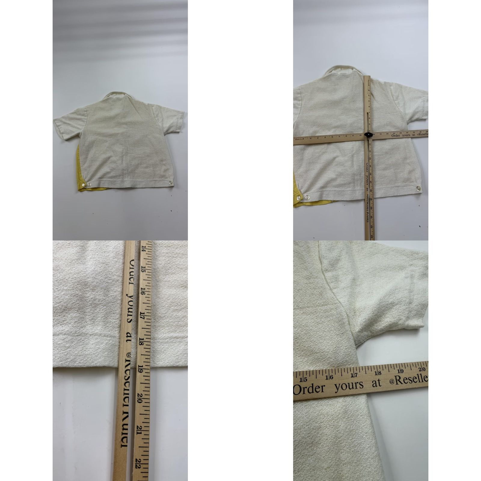 Vintage VINTAGE Penney's Casuals Shirt Womens Medium Yellow White Camp 50s Size M / US 6-8 / IT 42-44 - 8 Thumbnail