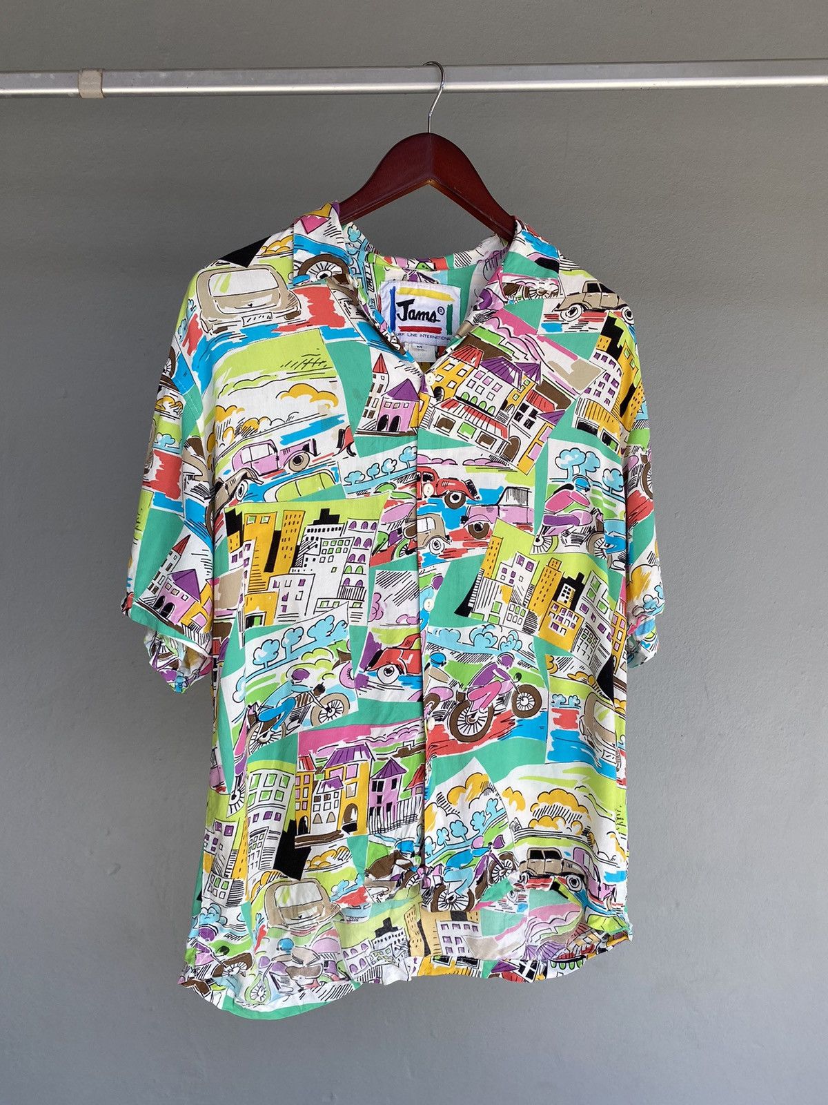 Jams World × Vintage Vintage Jams World Men's Hawaiian Shirt Size US M / EU 48-50 / 2 - 1 Thumbnail