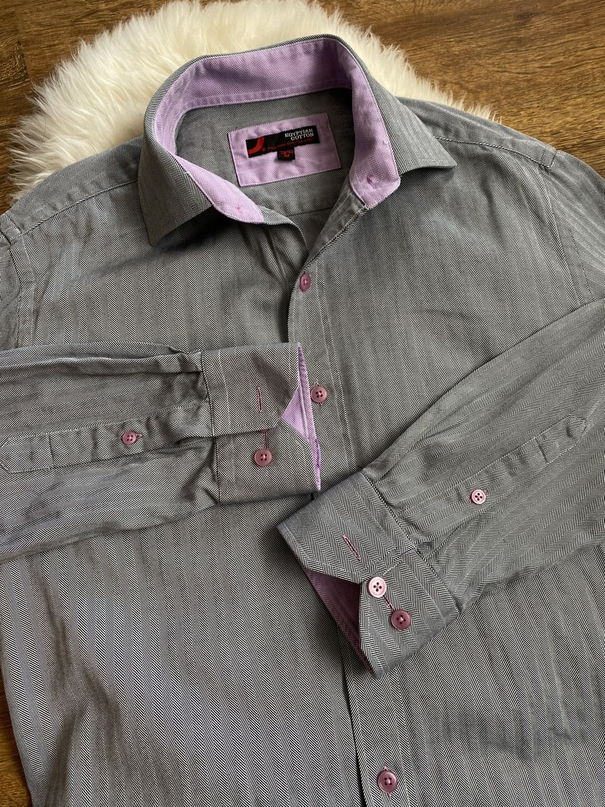 Other Egyptian Cotton formal shirting Size 40R - 1 Thumbnail