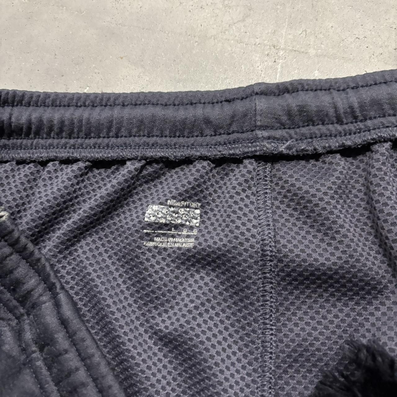 Nike × Vintage Crazy Vintage Y2K/2000s Grey Nike Swoosh Striped Drill Skater Essential Track Pants! Size US 34 / EU 50 - 6 Thumbnail