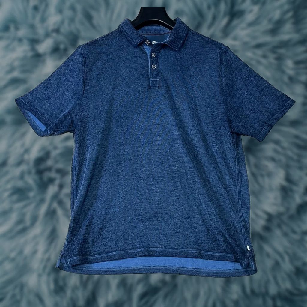 Tommy Bahama Tommy Bahama Polo Shirt Mens Large Blue Short Sleeve Shirt Polo Mens L Blue Size US L / EU 52-54 / 3 - 1 Thumbnail