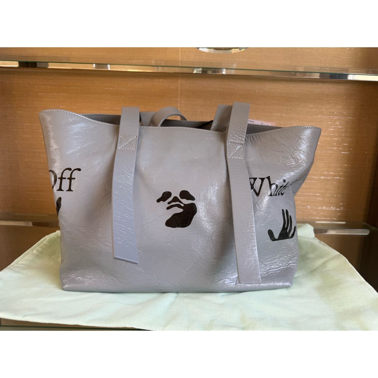 Off-White o1rshd1 Size: OS / Commercial Tote Bag in Grey/Black Size ONE SIZE - 3 Thumbnail