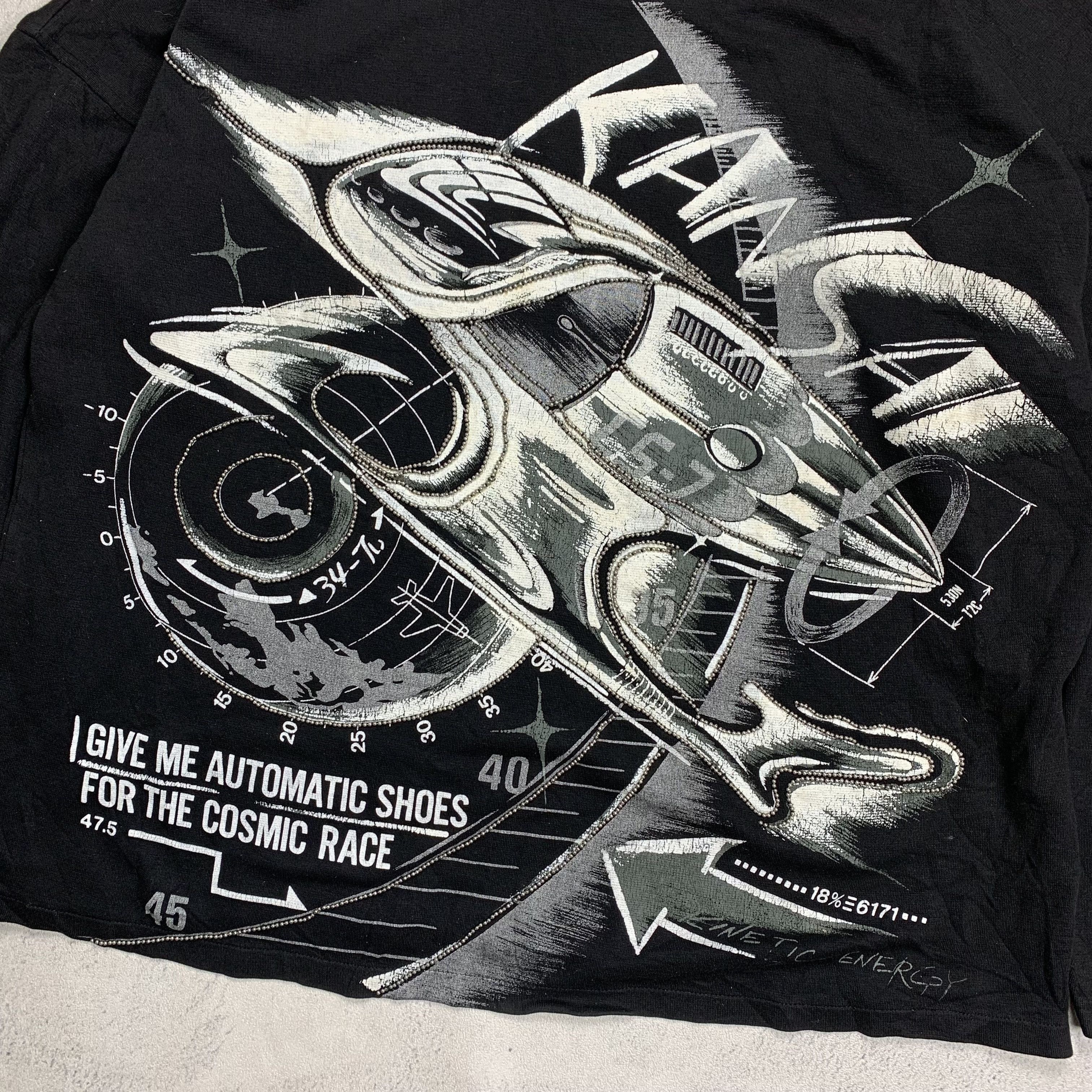 Kansai Yamamoto Vintage Kansai O2 Yamamoto Longsleeve Tshirt Size US M / EU 48-50 / 2 - 2 Thumbnail