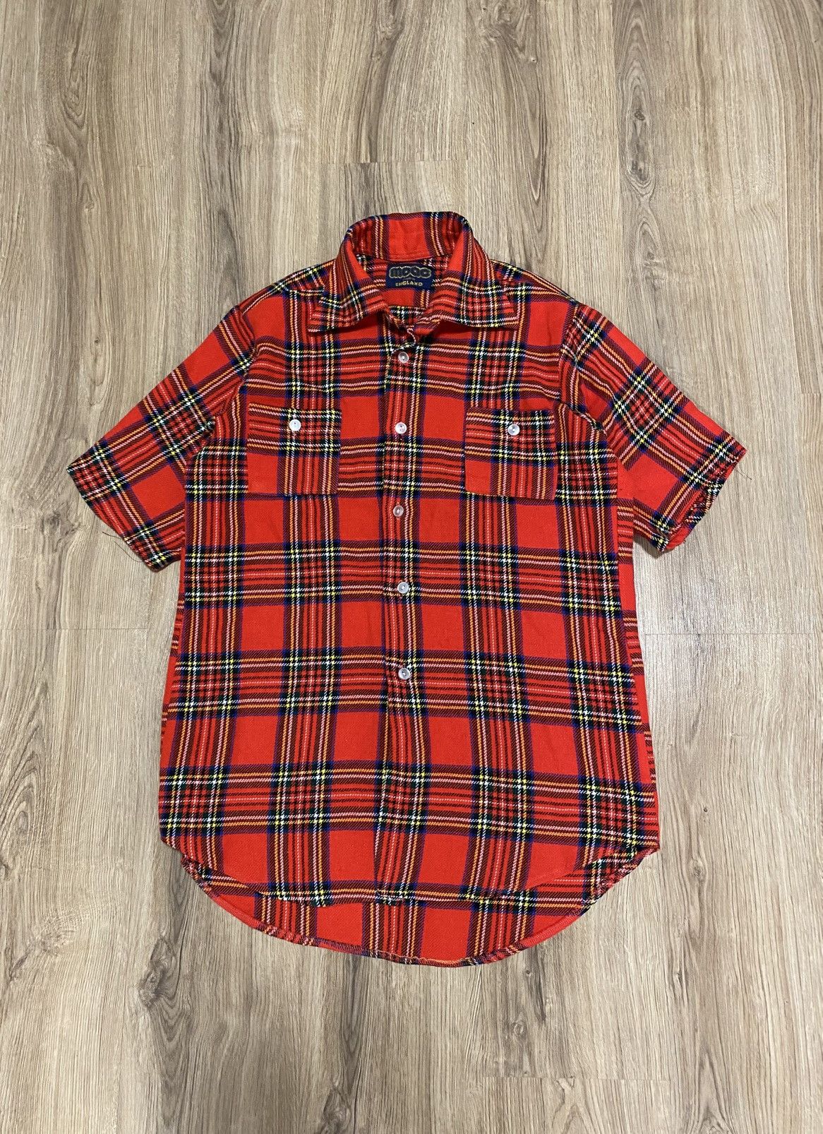 Japanese Brand × Vintage Moac Made in England Vintage Outdoor Checkered Red Shirt Size US M / EU 48-50 / 2 - 1 Thumbnail