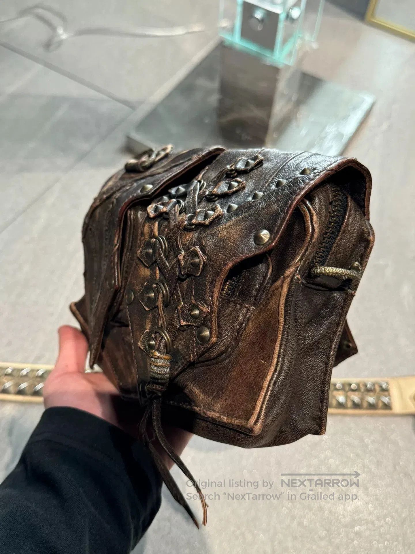 Rick Owens kmrii Double Waist Bag. Size ONE SIZE - 2 Thumbnail